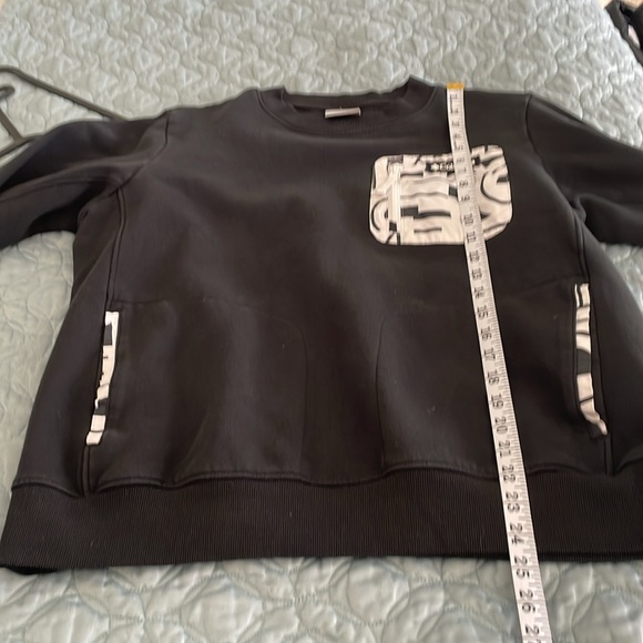 Columbia black pocket patch knit logo sweatshirt size xl - Picture 5 of 5